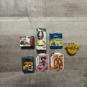 Zuru 5 Surprise Disney Mini Brands- LOT of 7 Grogu, Toy Story, Iron Man, Minnie